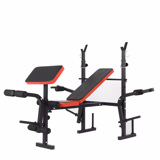 Equipamento de ginástica Banco com halteres para exercícios inclinados com rodas Prancha de abdominais para treinamento básico