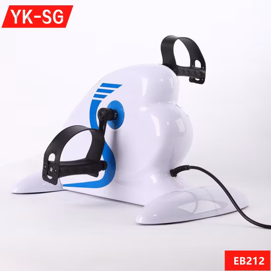 Minibicicleta ergométrica médica elétrica com visor eletrônico para treino de pernas e braços